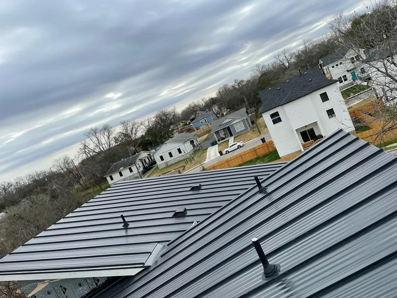 Standing seam metal roof panels with vents for Skylight Repair in Vicksburg
